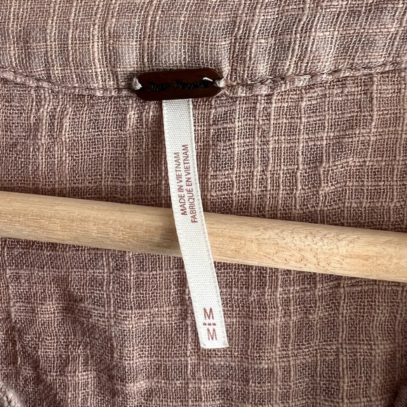 Bohemian Distressed Free People Blouse - Picture 2 of 5